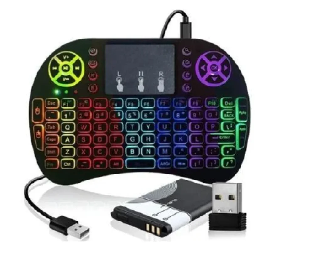 Teclados - Mini Teclado Lelong Max, Sem Fio, Com LED - Le 7716