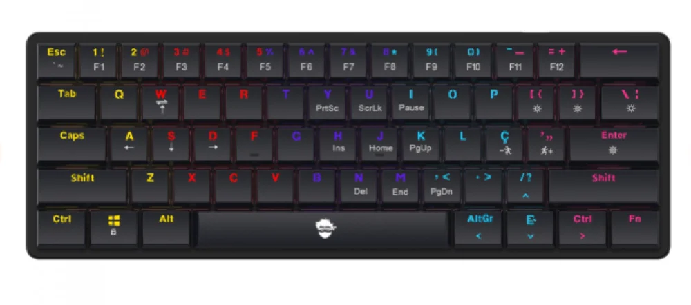 Thornium ブラックメタル black l Teclados - Teclado Mecânico Gamer Ninja Black Thorne, Switch Red