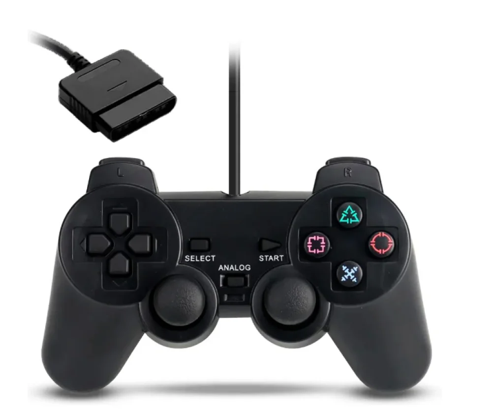 Joystick - Controle Ps2 Para Play 1 E Play 2 Ps2 Compativel